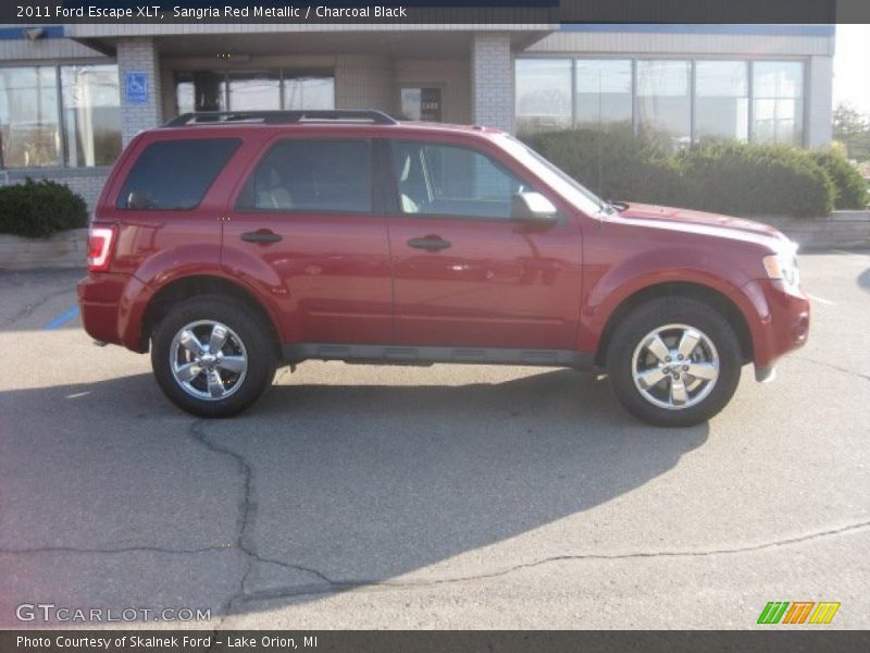 Sangria Red Metallic / Charcoal Black 2011 Ford Escape XLT