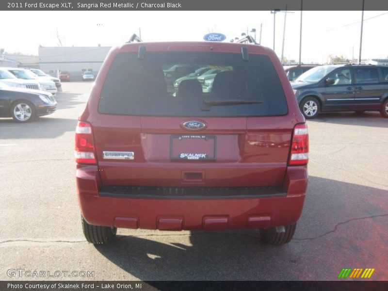 Sangria Red Metallic / Charcoal Black 2011 Ford Escape XLT