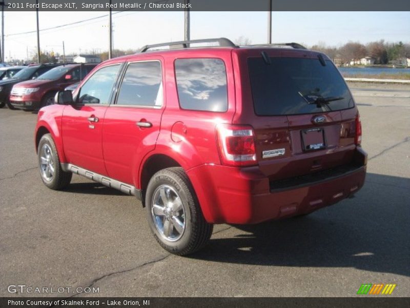 Sangria Red Metallic / Charcoal Black 2011 Ford Escape XLT