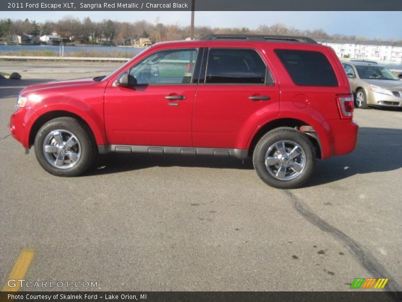 Sangria Red Metallic / Charcoal Black 2011 Ford Escape XLT