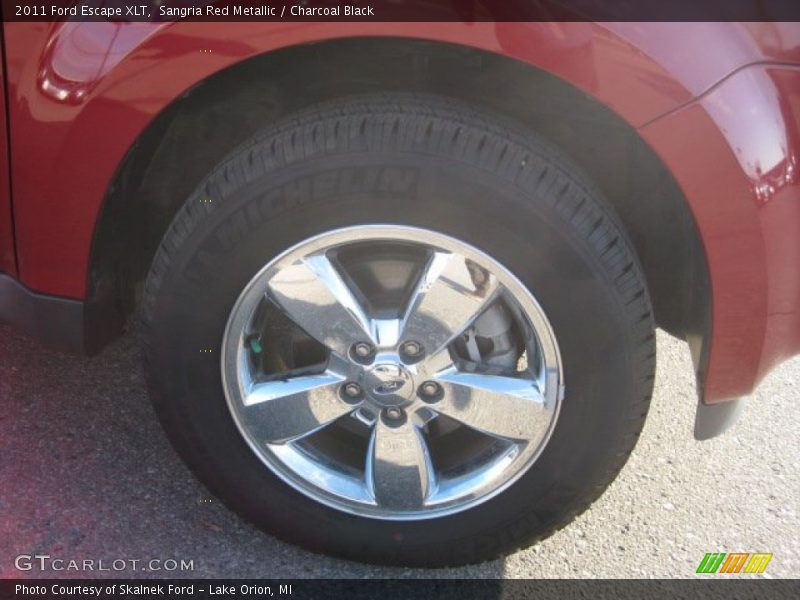 Sangria Red Metallic / Charcoal Black 2011 Ford Escape XLT