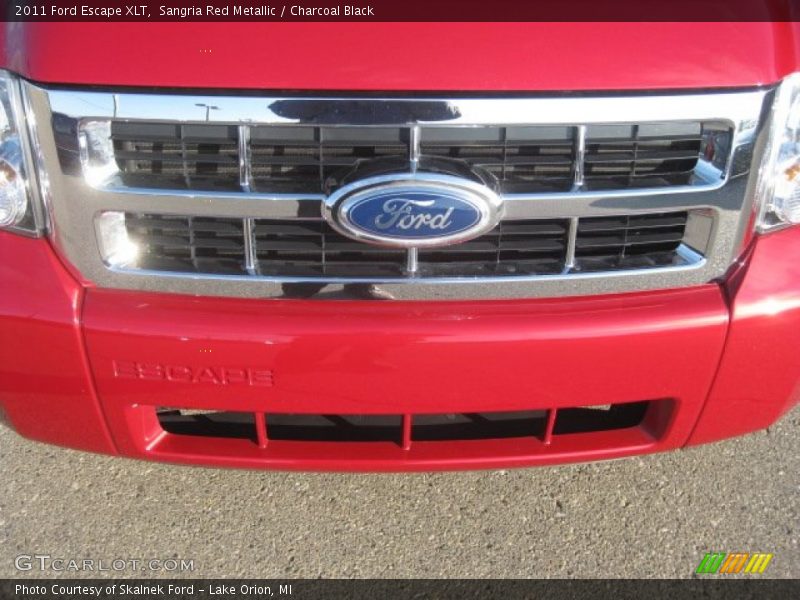Sangria Red Metallic / Charcoal Black 2011 Ford Escape XLT