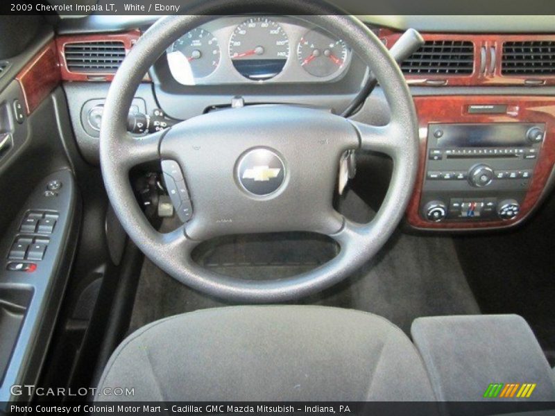 White / Ebony 2009 Chevrolet Impala LT