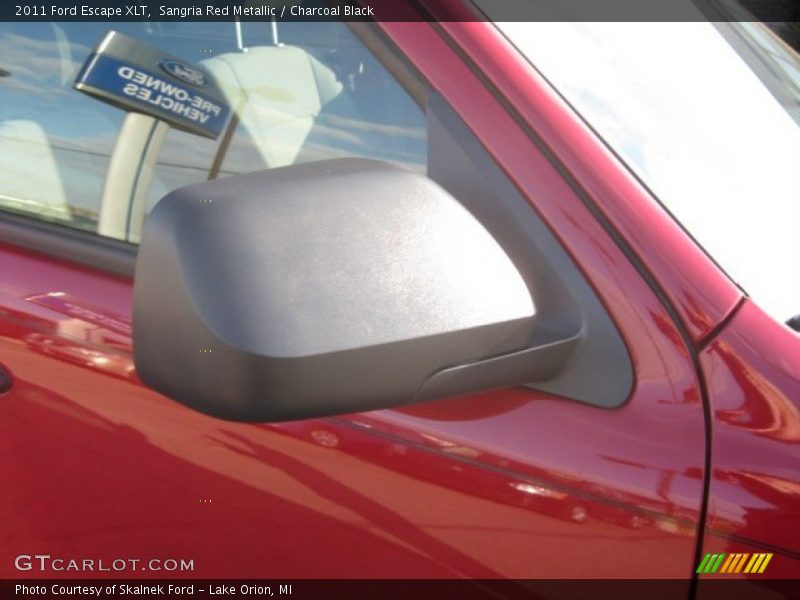 Sangria Red Metallic / Charcoal Black 2011 Ford Escape XLT