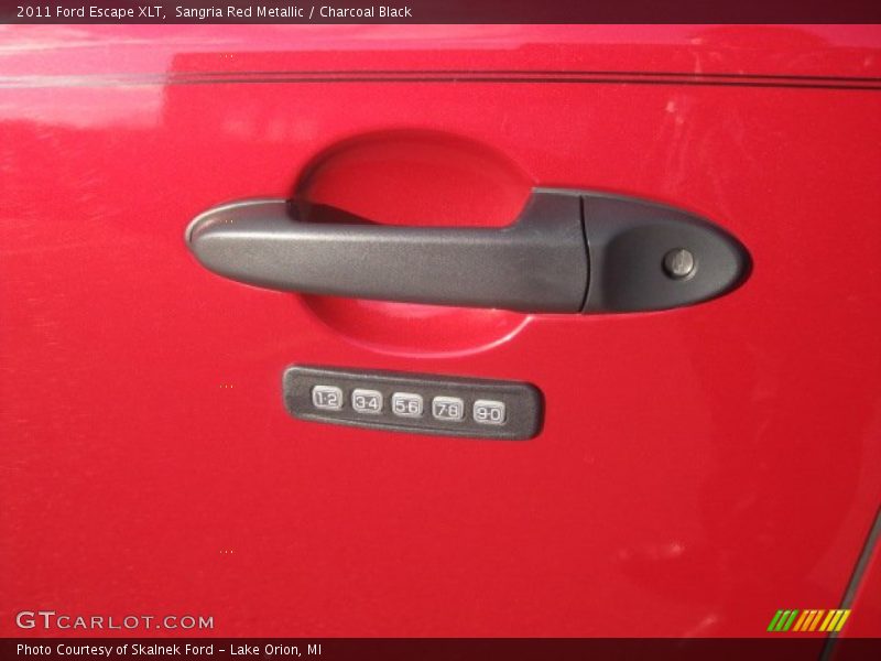 Sangria Red Metallic / Charcoal Black 2011 Ford Escape XLT