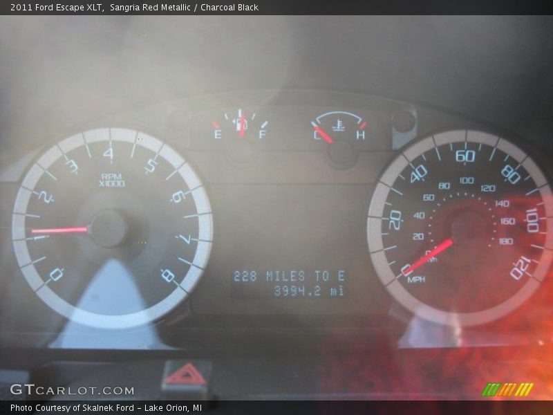 Sangria Red Metallic / Charcoal Black 2011 Ford Escape XLT