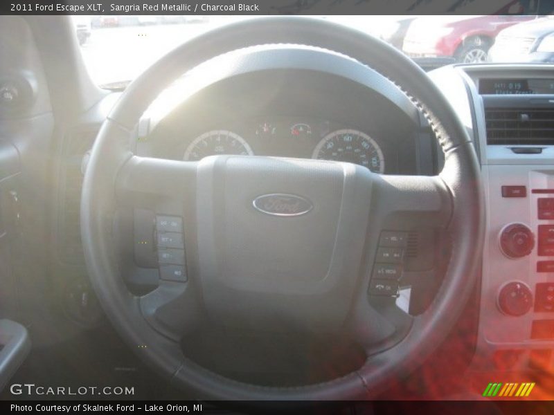Sangria Red Metallic / Charcoal Black 2011 Ford Escape XLT