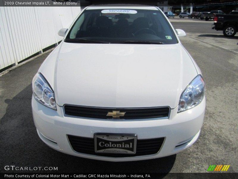 White / Ebony 2009 Chevrolet Impala LT
