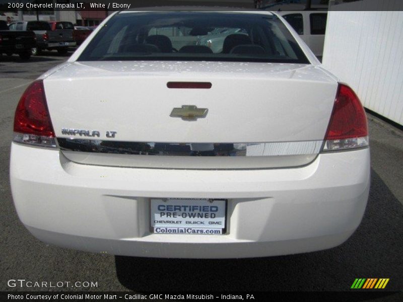 White / Ebony 2009 Chevrolet Impala LT