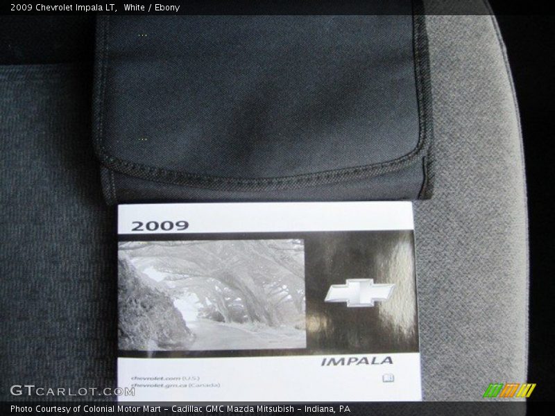 White / Ebony 2009 Chevrolet Impala LT