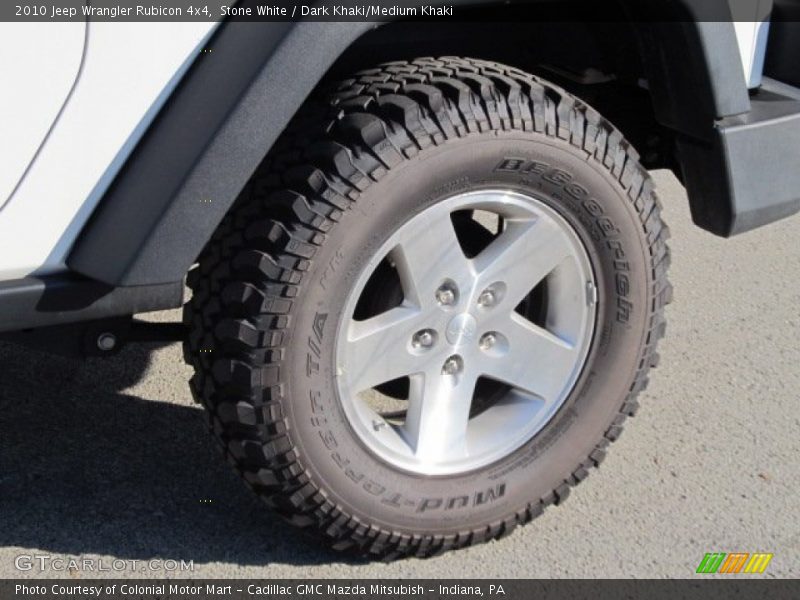 Stone White / Dark Khaki/Medium Khaki 2010 Jeep Wrangler Rubicon 4x4