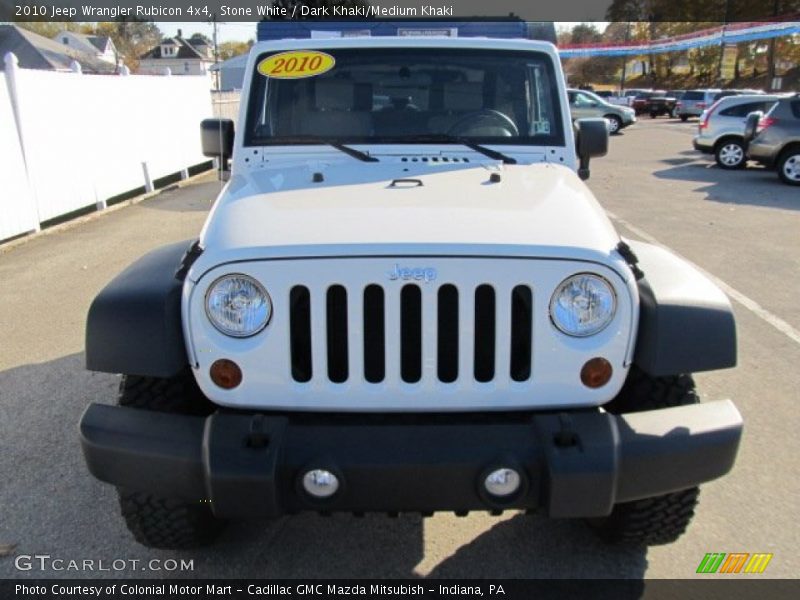 Stone White / Dark Khaki/Medium Khaki 2010 Jeep Wrangler Rubicon 4x4