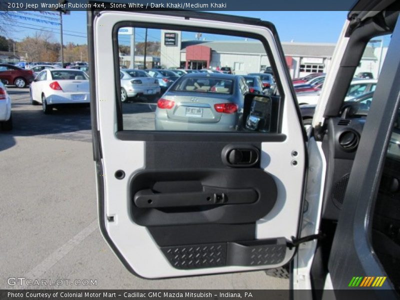 Stone White / Dark Khaki/Medium Khaki 2010 Jeep Wrangler Rubicon 4x4