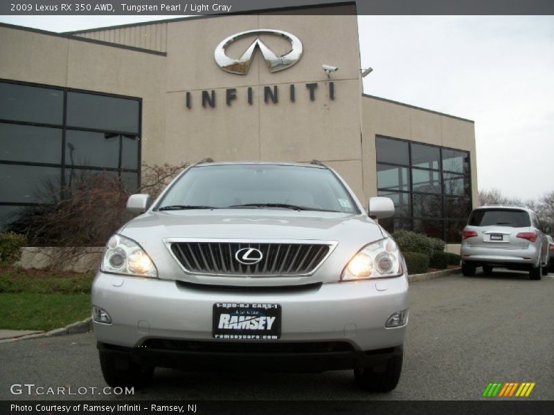 Tungsten Pearl / Light Gray 2009 Lexus RX 350 AWD