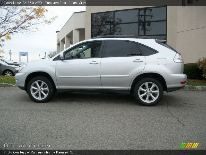 Tungsten Pearl / Light Gray 2009 Lexus RX 350 AWD