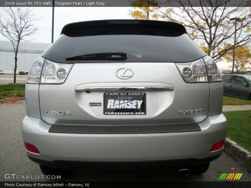 Tungsten Pearl / Light Gray 2009 Lexus RX 350 AWD