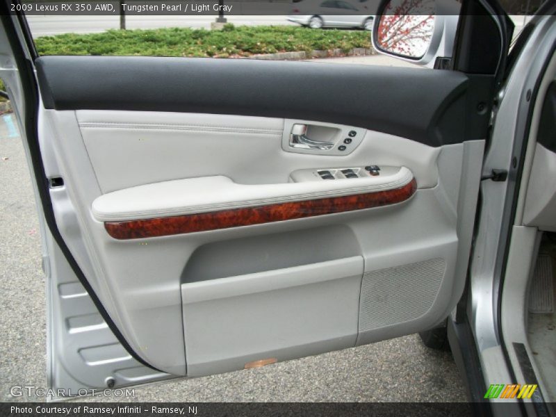 Tungsten Pearl / Light Gray 2009 Lexus RX 350 AWD