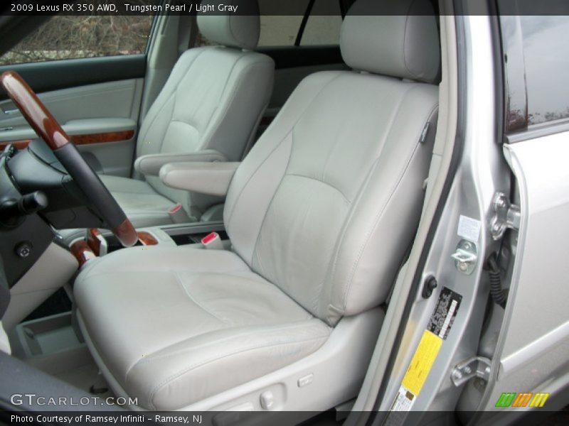 Tungsten Pearl / Light Gray 2009 Lexus RX 350 AWD