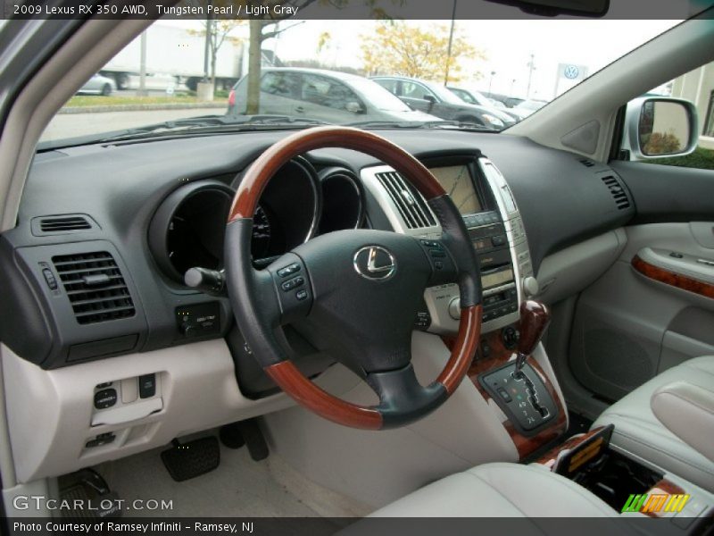 Tungsten Pearl / Light Gray 2009 Lexus RX 350 AWD