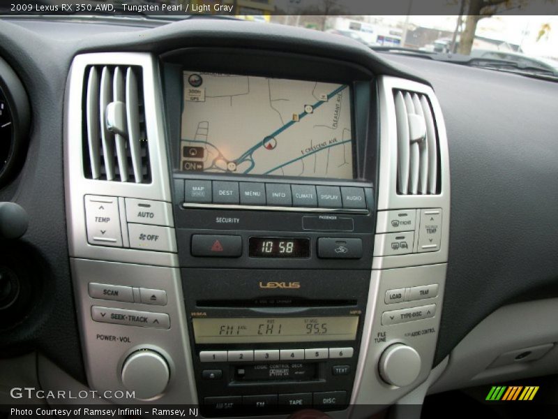Tungsten Pearl / Light Gray 2009 Lexus RX 350 AWD