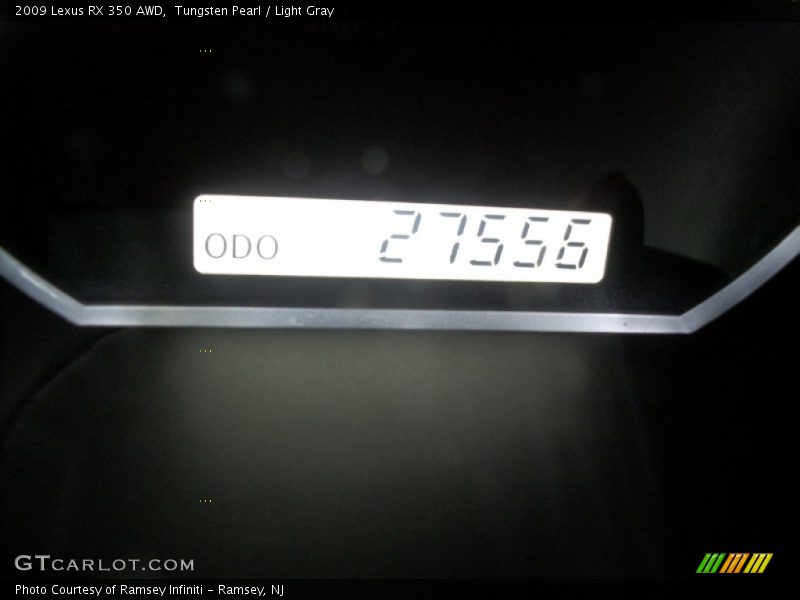 Tungsten Pearl / Light Gray 2009 Lexus RX 350 AWD