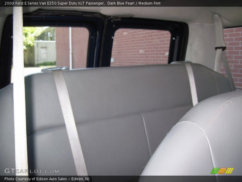 Dark Blue Pearl / Medium Flint 2009 Ford E Series Van E350 Super Duty XLT Passenger