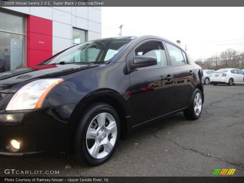 Super Black / Charcoal/Steel 2008 Nissan Sentra 2.0 S