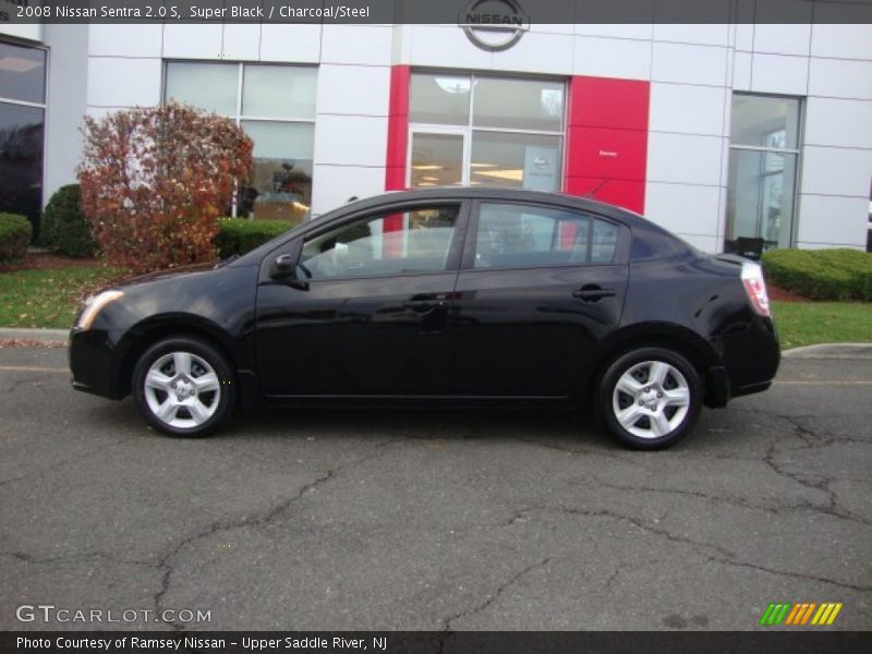 Super Black / Charcoal/Steel 2008 Nissan Sentra 2.0 S