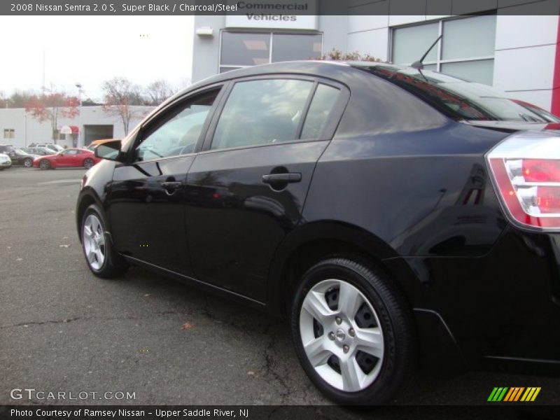 Super Black / Charcoal/Steel 2008 Nissan Sentra 2.0 S