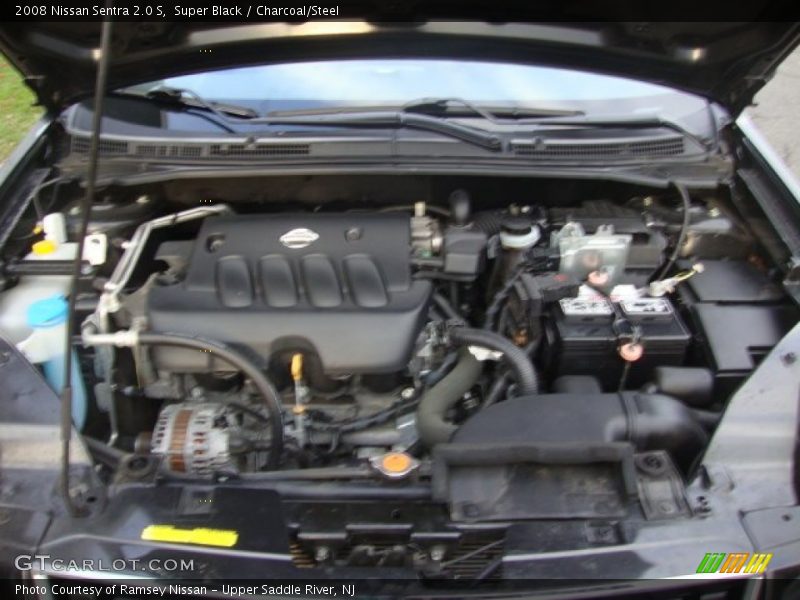 Super Black / Charcoal/Steel 2008 Nissan Sentra 2.0 S