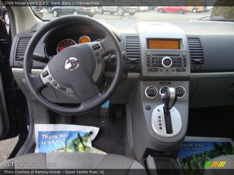 Super Black / Charcoal/Steel 2008 Nissan Sentra 2.0 S