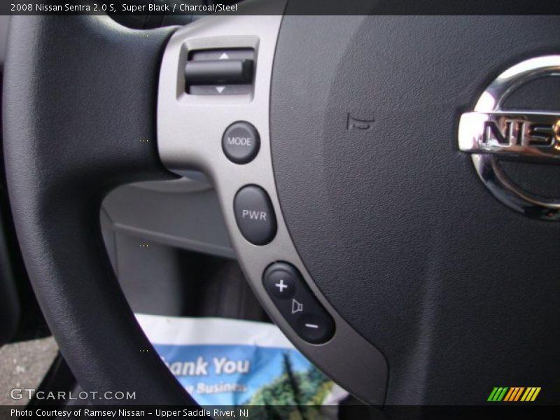 Super Black / Charcoal/Steel 2008 Nissan Sentra 2.0 S