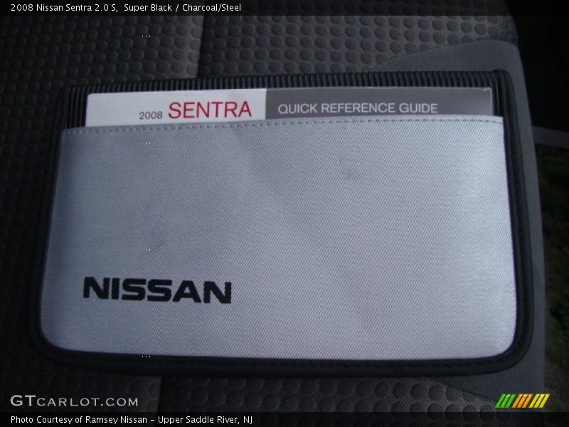 Super Black / Charcoal/Steel 2008 Nissan Sentra 2.0 S