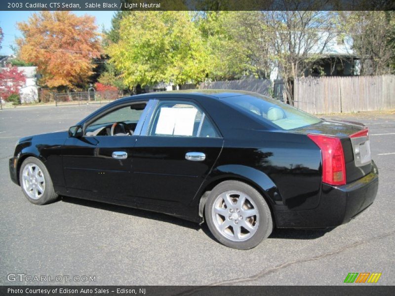 Sable Black / Light Neutral 2003 Cadillac CTS Sedan