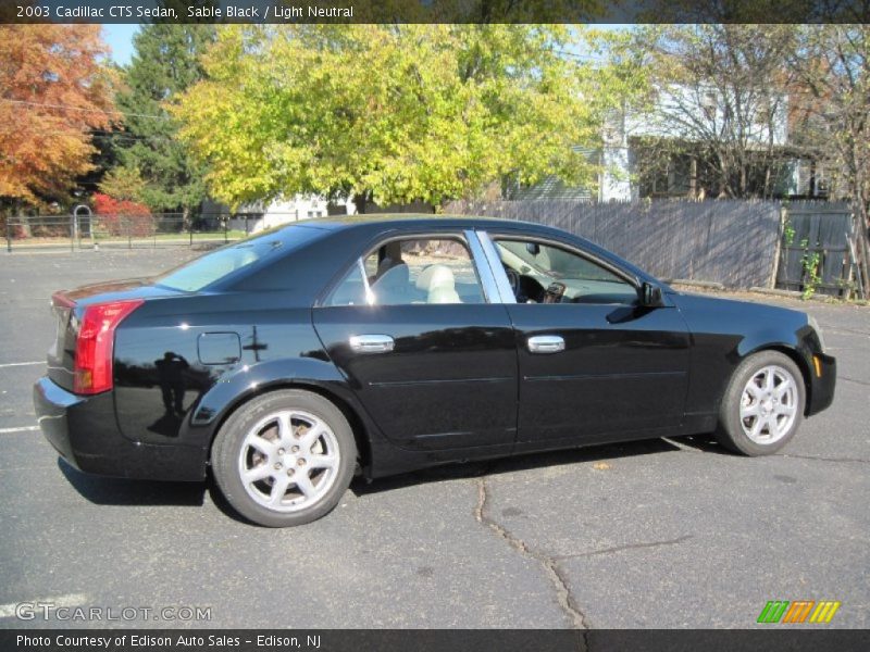 Sable Black / Light Neutral 2003 Cadillac CTS Sedan