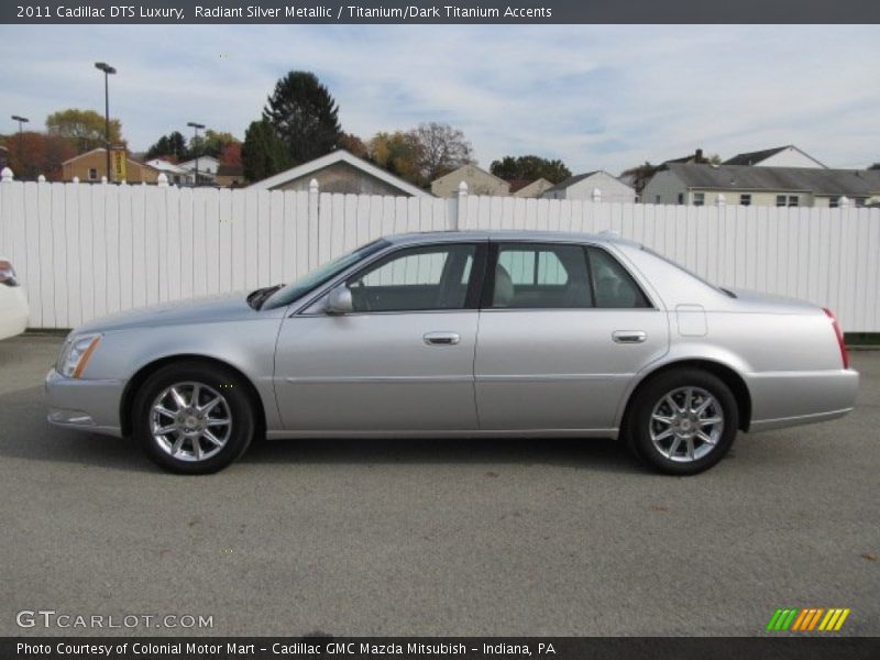 Radiant Silver Metallic / Titanium/Dark Titanium Accents 2011 Cadillac DTS Luxury