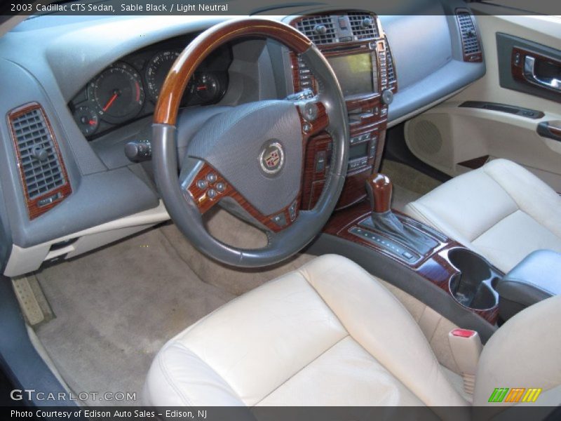 Sable Black / Light Neutral 2003 Cadillac CTS Sedan