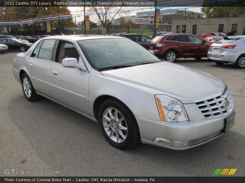 Radiant Silver Metallic / Titanium/Dark Titanium Accents 2011 Cadillac DTS Luxury