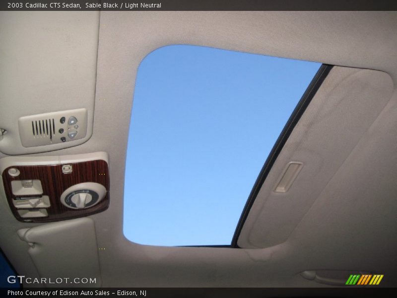 Sable Black / Light Neutral 2003 Cadillac CTS Sedan