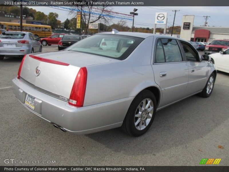 Radiant Silver Metallic / Titanium/Dark Titanium Accents 2011 Cadillac DTS Luxury
