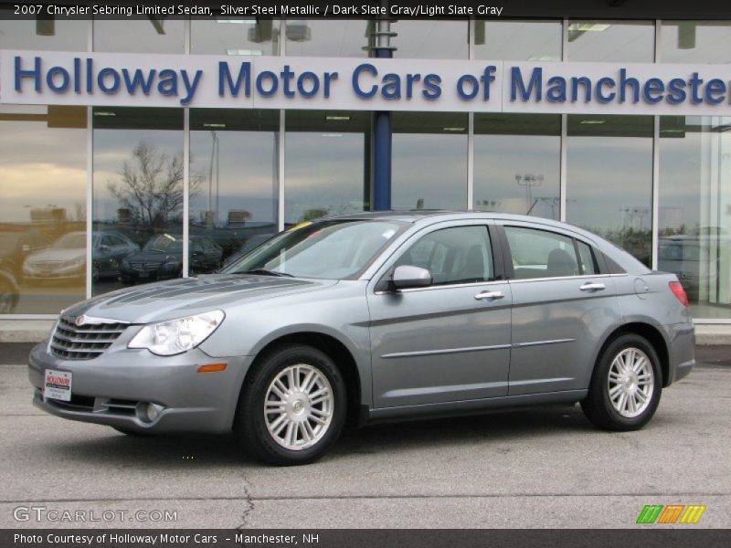 Silver Steel Metallic / Dark Slate Gray/Light Slate Gray 2007 Chrysler Sebring Limited Sedan