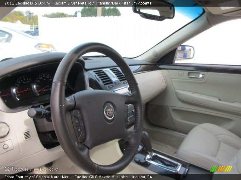 Radiant Silver Metallic / Titanium/Dark Titanium Accents 2011 Cadillac DTS Luxury