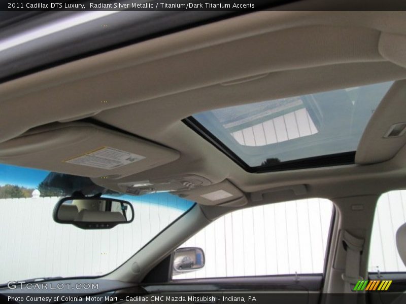 Radiant Silver Metallic / Titanium/Dark Titanium Accents 2011 Cadillac DTS Luxury