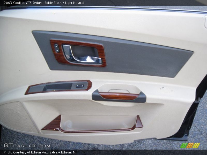 Sable Black / Light Neutral 2003 Cadillac CTS Sedan