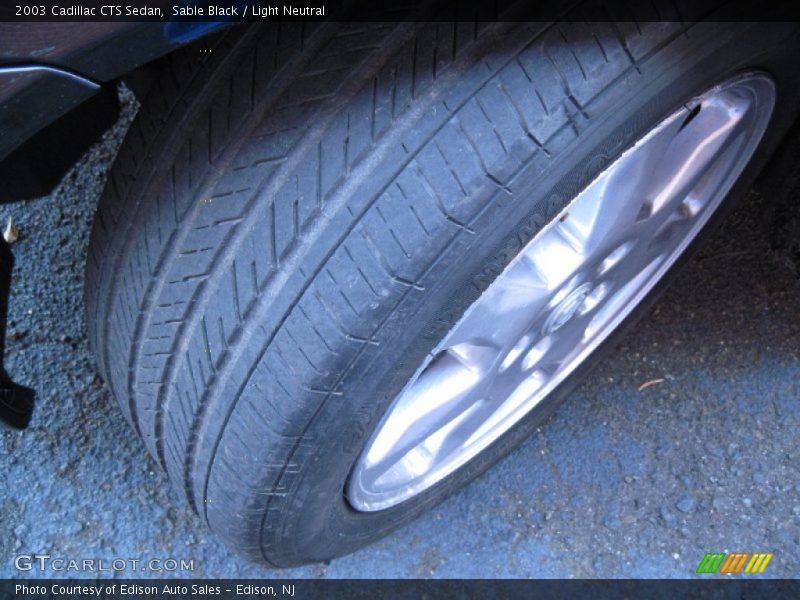 Sable Black / Light Neutral 2003 Cadillac CTS Sedan