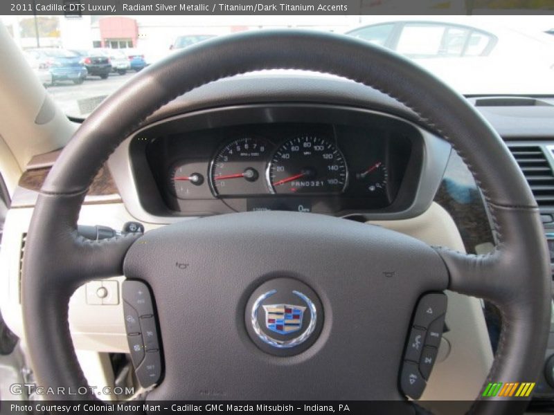 Radiant Silver Metallic / Titanium/Dark Titanium Accents 2011 Cadillac DTS Luxury