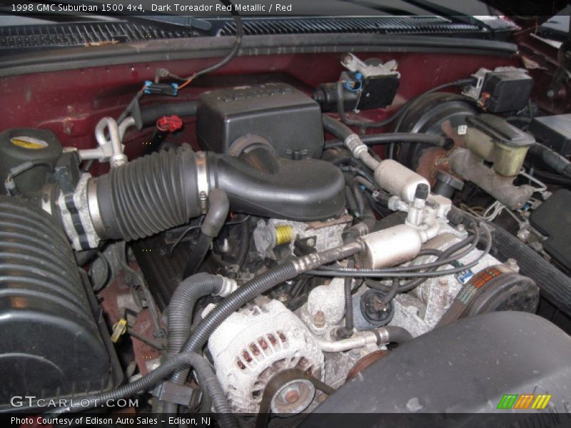 Dark Toreador Red Metallic / Red 1998 GMC Suburban 1500 4x4