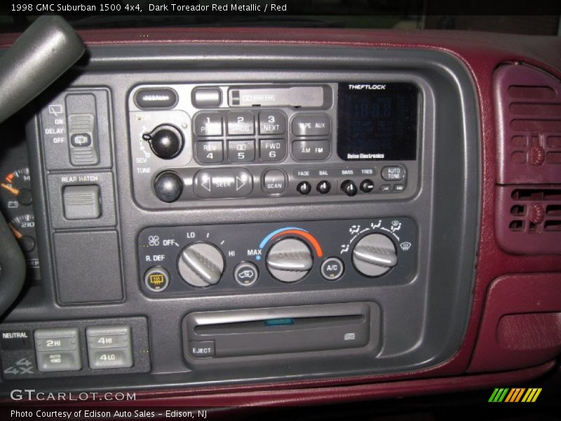 Dark Toreador Red Metallic / Red 1998 GMC Suburban 1500 4x4