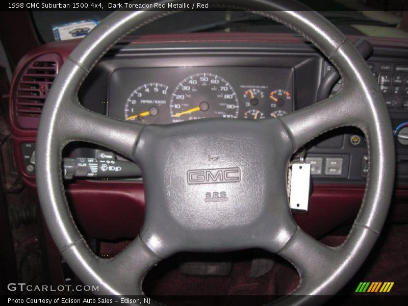 Dark Toreador Red Metallic / Red 1998 GMC Suburban 1500 4x4