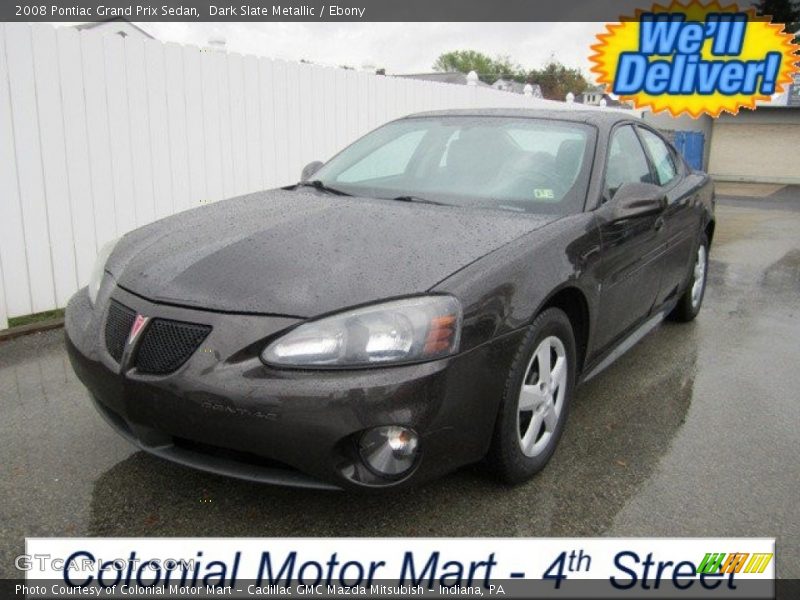 Dark Slate Metallic / Ebony 2008 Pontiac Grand Prix Sedan